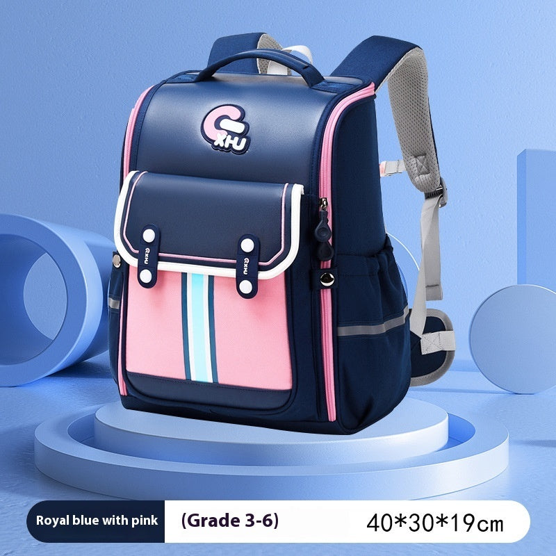 Primary School Boys And Girls Large Capacity 1-6 Grade Burden Reduction Waist Support Astronaut Bag