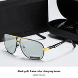 Men's New Day And Night Dual-Use Discolored Sunglasses