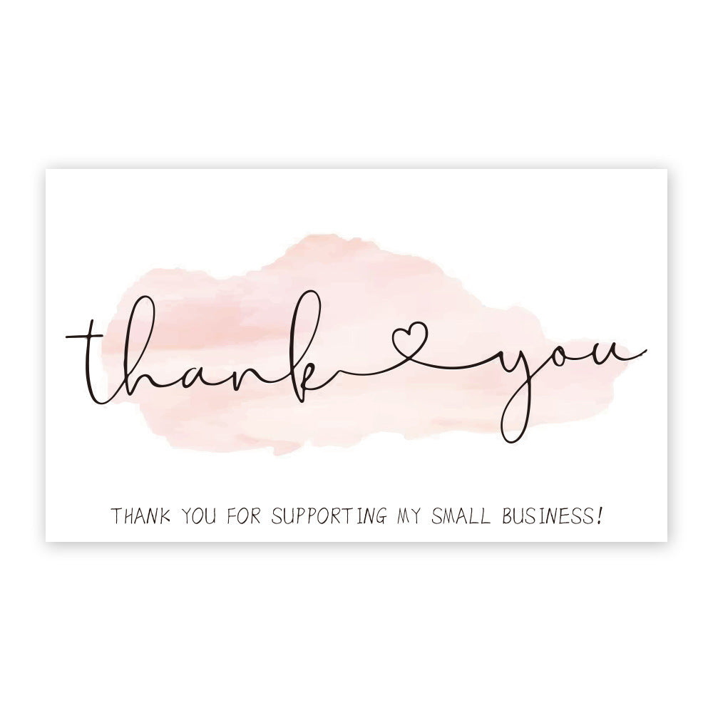 Thank You Card Coated Paper Card