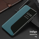Side Window Magnetic Light And Drop-resistant Flip Bracket Phone Case