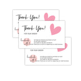 Thank You Card Coated Paper Card