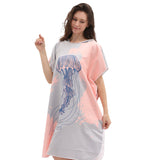 Dry Convenient Changing Double-sided Velvet Wearable Beach Bath Towel Hooded Cloak