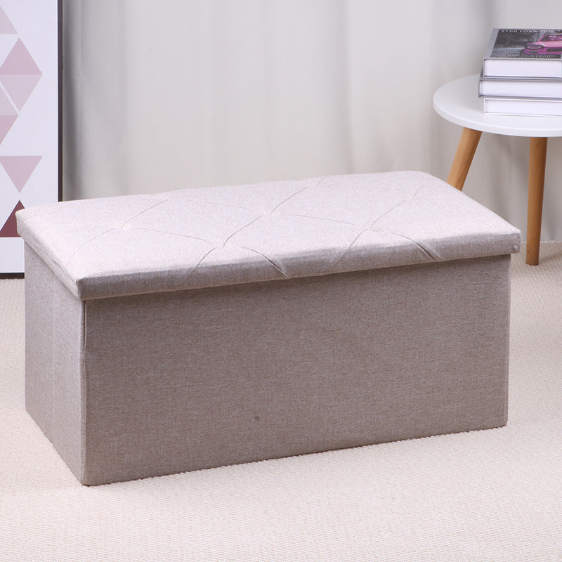 Multi-functional Home Large Size Storage Box Three-seat Storage Stool