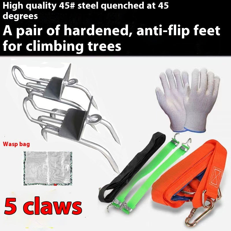 Tree Cat's Paw Five-claw Non-slip Foot Tie Universal Enhanced Version Five-claw Big Crutch Special Tool
