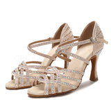 Women's High Heel Diamond Dancing Sandals Outdoor Style