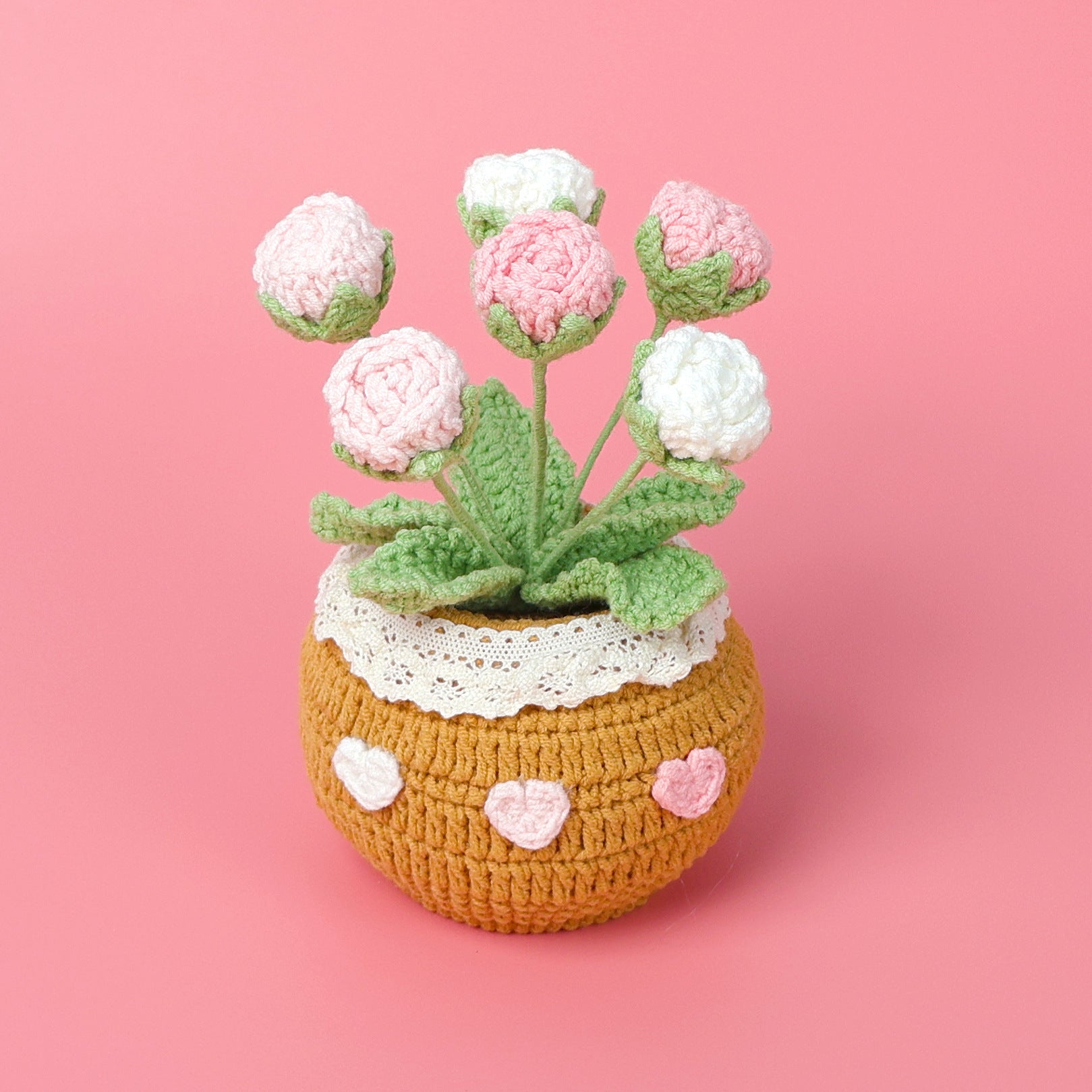 Handmade Wool Knitted Flower Pot