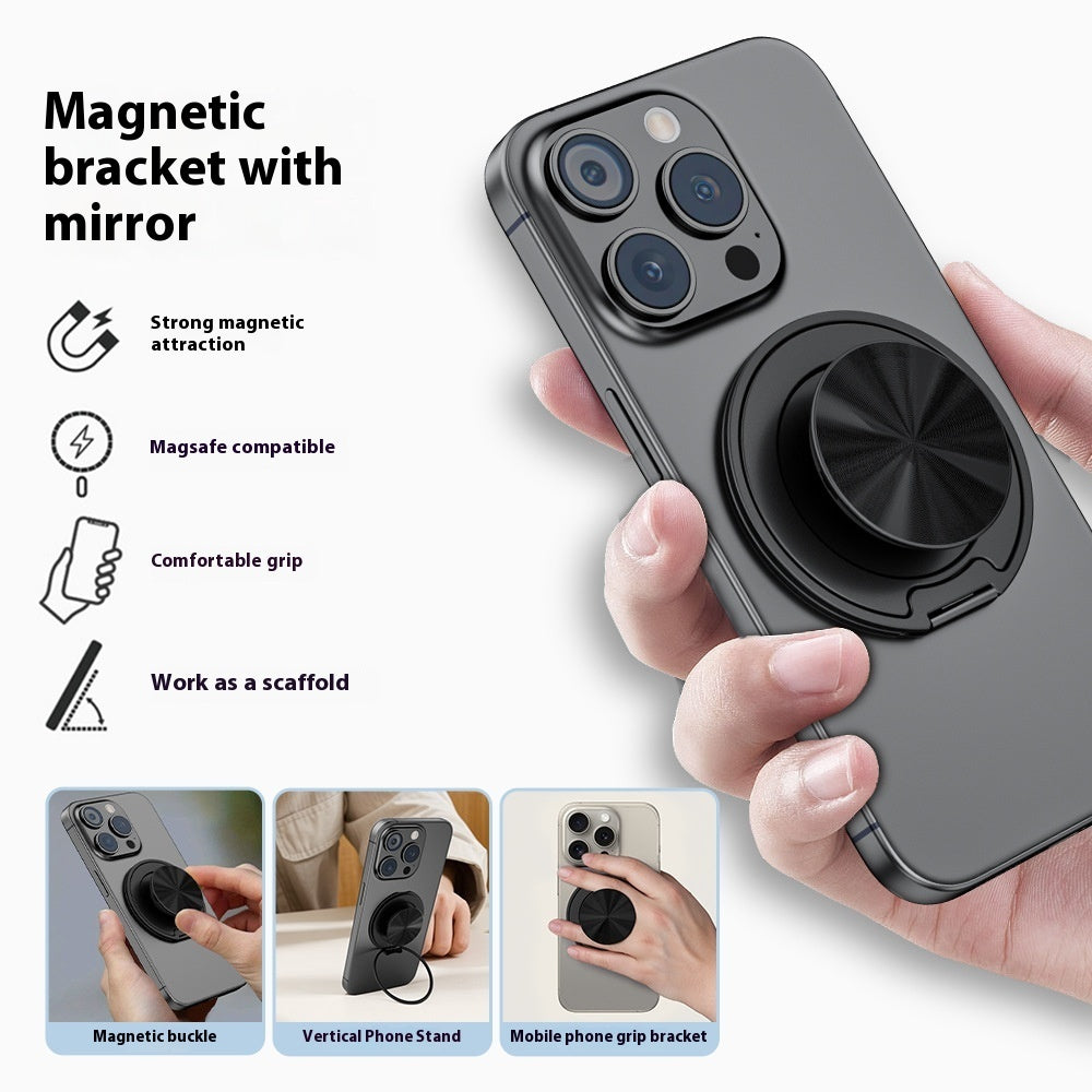 Rotary Magnetic Adhesive Mobile Phone Airbag Bracket Adjustable Aluminum Alloy Desktop