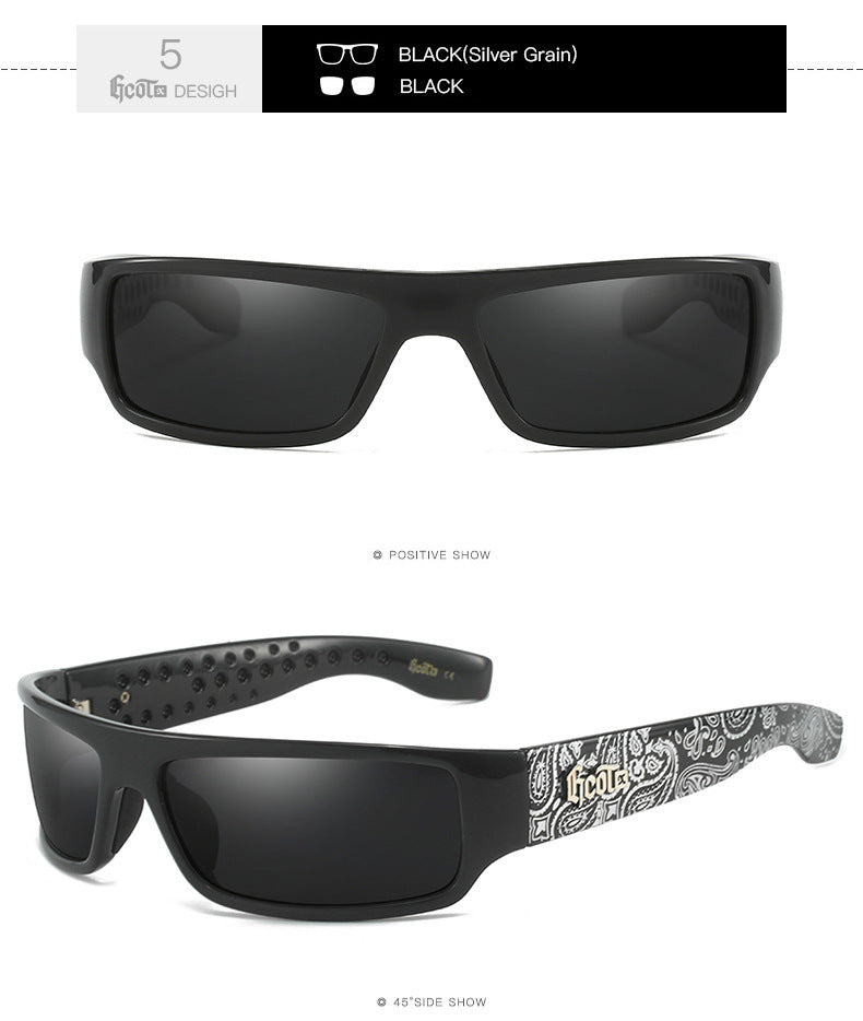 Motorcycle Bandit Style Hip Hop Fashion West Coast Polarized Sunglasses