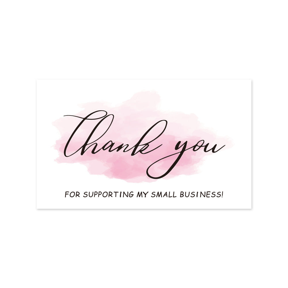 Thank You Card Coated Paper Card