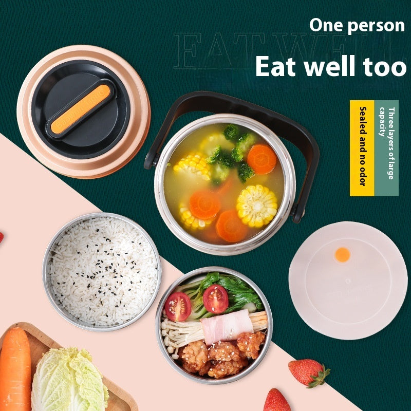 Portable Multi-layer Stainless Steel Insulated Lunch Box