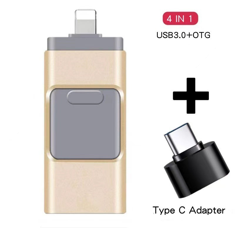 Multifunctional Mobile Phone U-disk Suitable For Mobile Phone Four-in-one Metal
