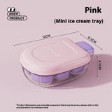 Ice Cube Mold Ice Storage With Lid Press Ice Maker