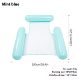 Striped Inflatable Water Sports Goods Recliner Floating Bed