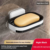 Double-layer Double-grid Punch-free Creative Wall Hanging Soap Box
