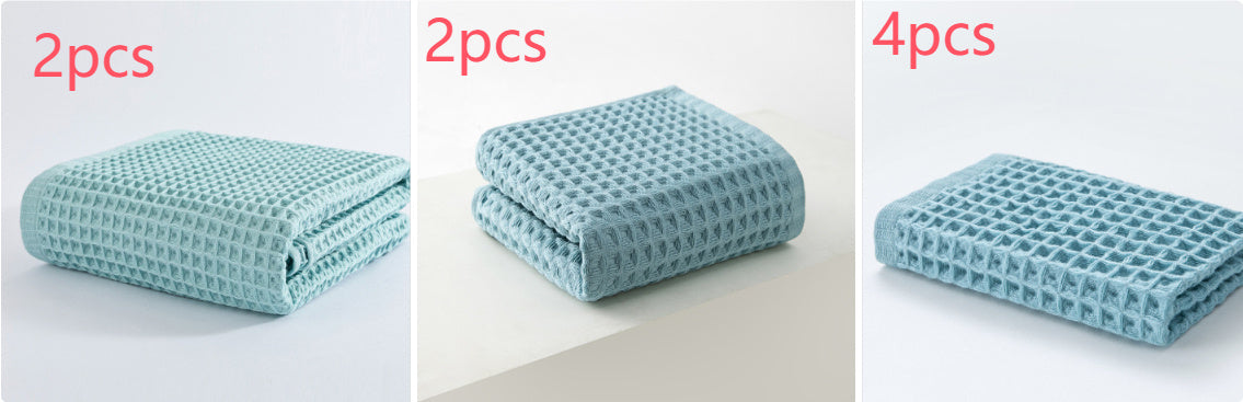 Waffle Pure Cotton Soft Water-absorbing 40g Small Square Towel