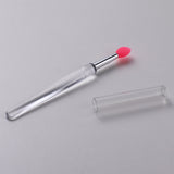 Reusable Silicone Lip Brush Set For Lipstick, Gloss, Balm, Mask & Scrub - Hygienic Caps, 8 Colors