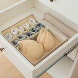 Foldable Washable Cotton Linen Underwear Storage Box