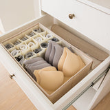 Foldable Washable Cotton Linen Underwear Storage Box
