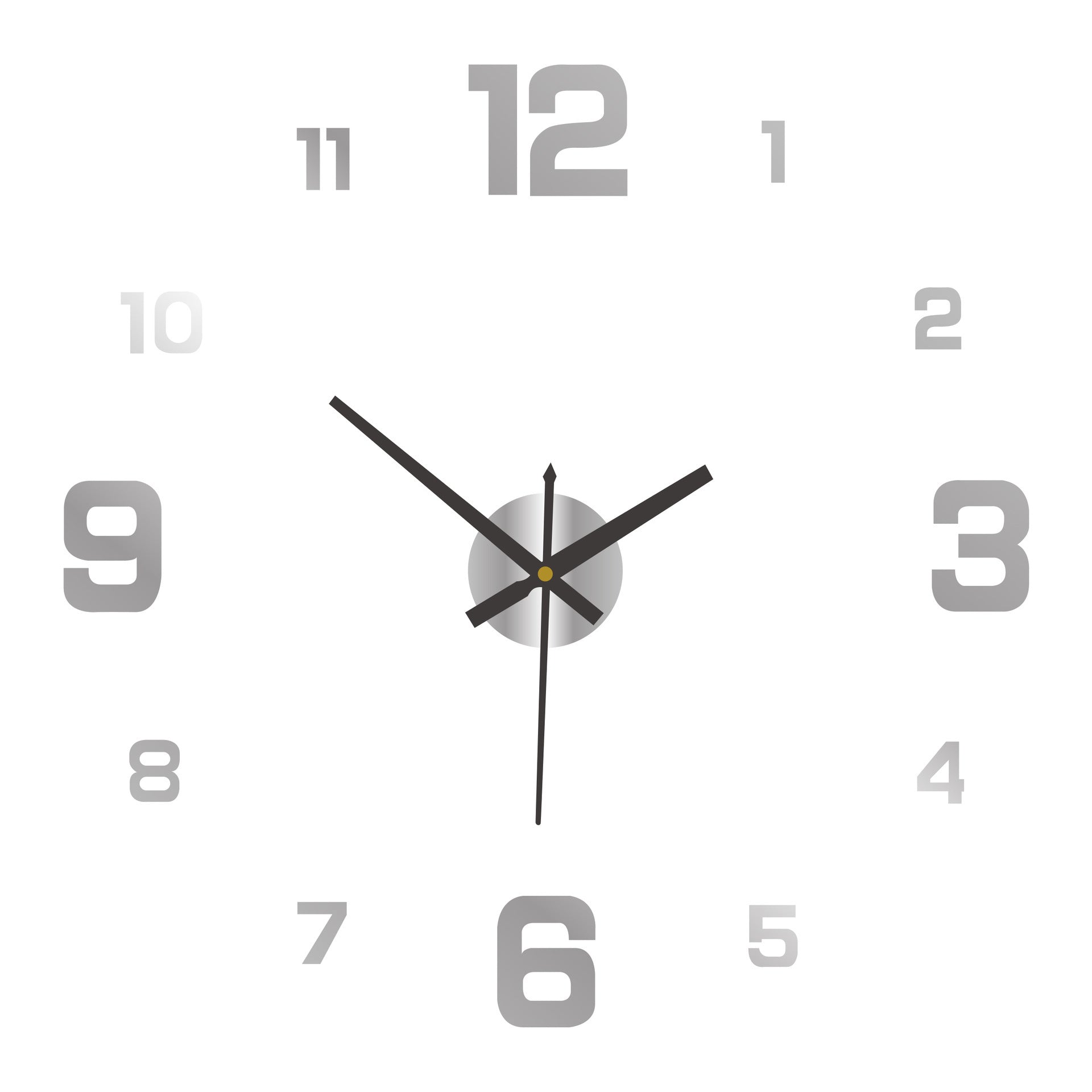 Creative Digital Luminous DIY Wall Clock