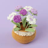 Handmade Wool Knitted Flower Pot