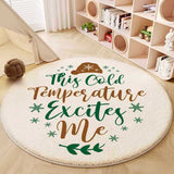 Christmas Round Carpet