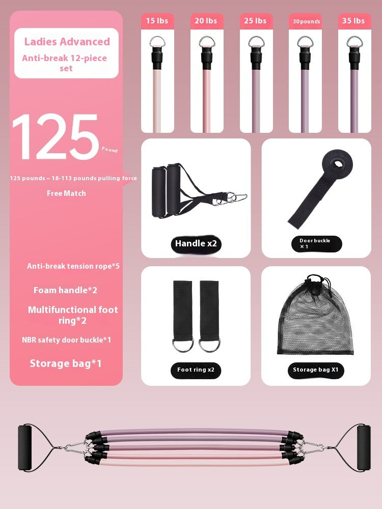 Home Fitness Exercise Pull Rope Set