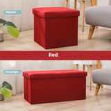 Household Folding Storage Organizer Sofa Shoe Changing Bench Cotton And Linen Storage Stool