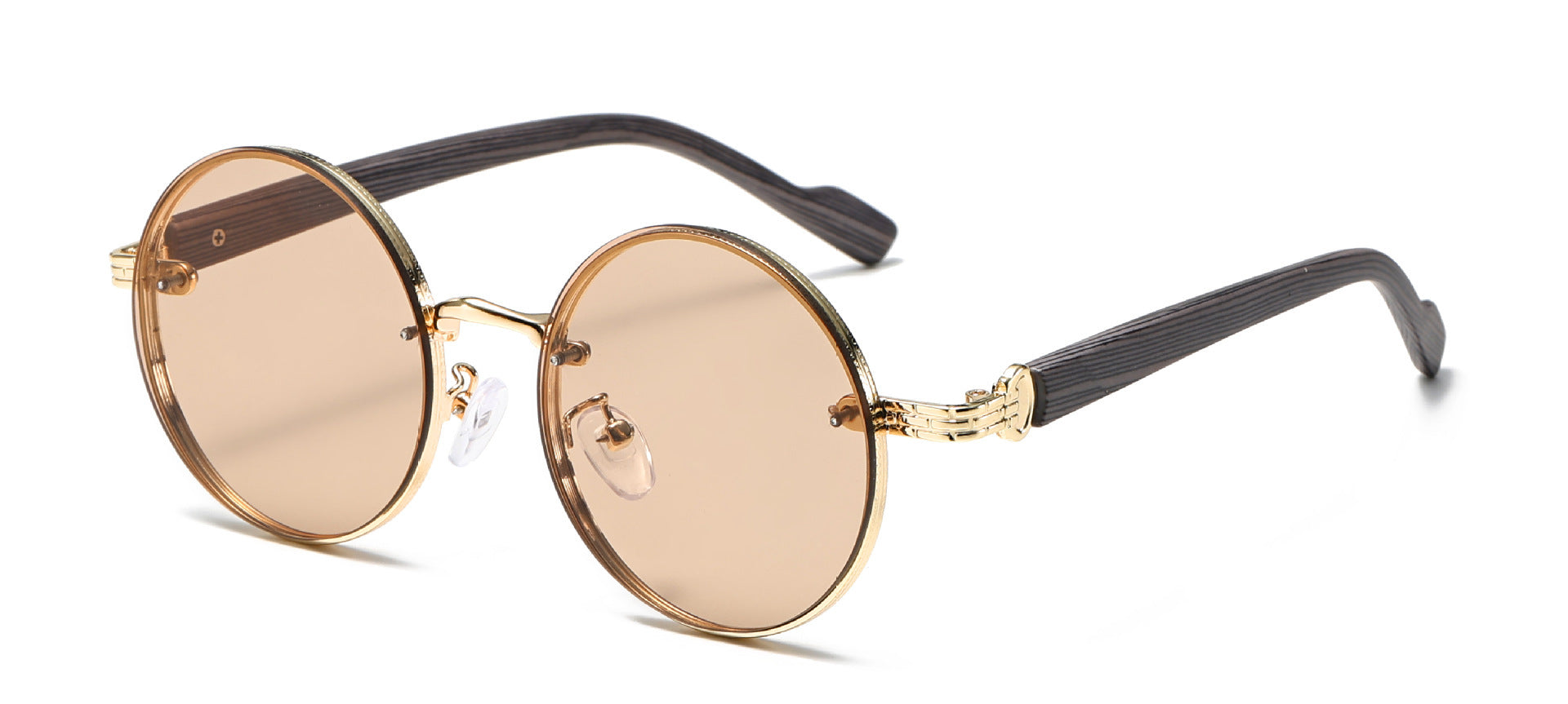 American Classic Metal Round Frame Sunglasses Personality Trend High Sense