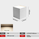 Led Surface Mounted Downlight Square Punch Free Ceiling Lamp