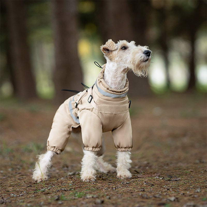 Autumn And Winter Warm All-inclusive Traction Four-leg Cotton-padded Jacket