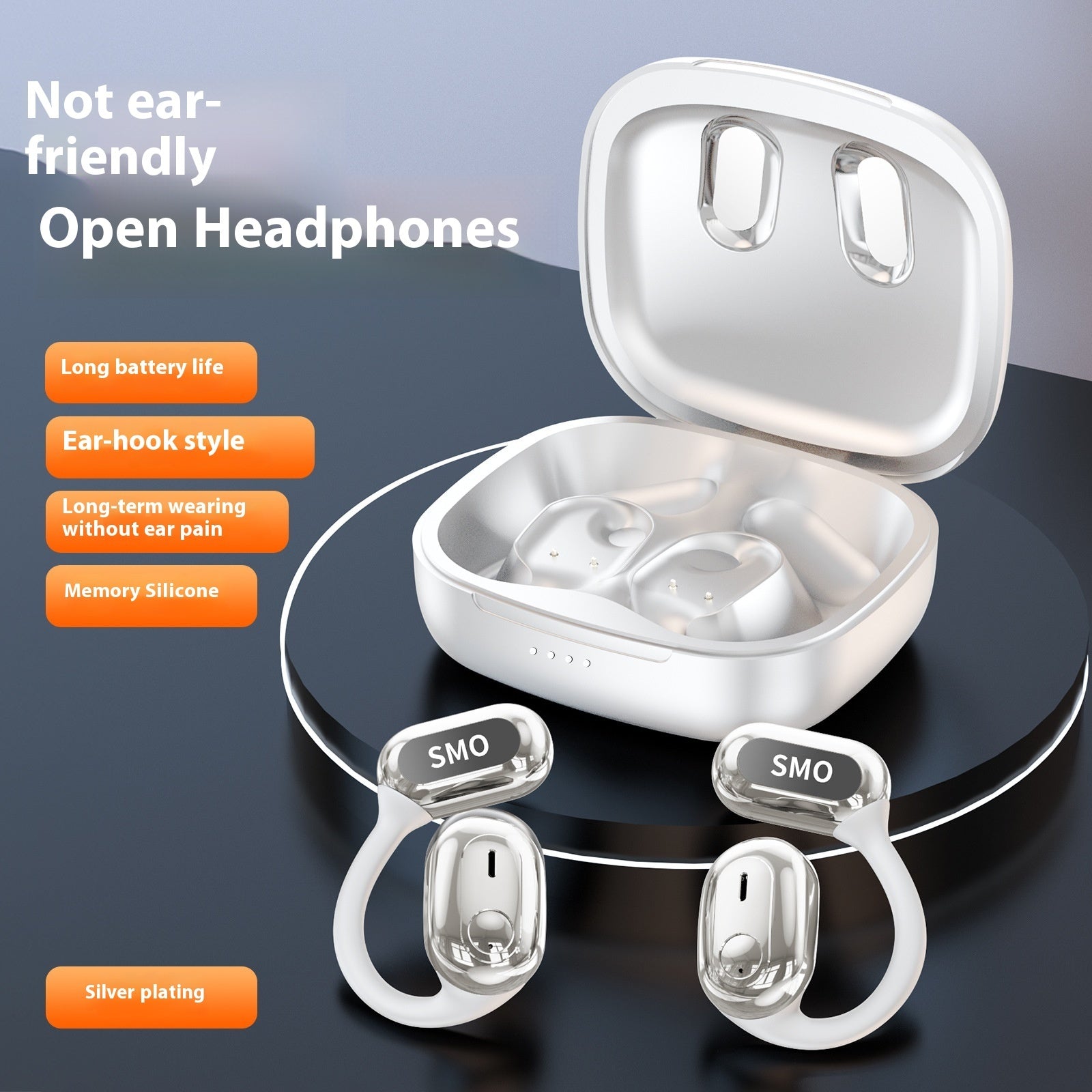 Ear-mounted Bluetooth Headset Ultra-long Life Battery Noise Reduction