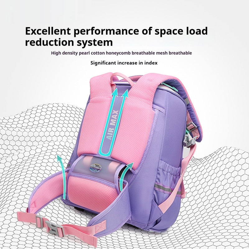 Large Capacity Waterproof Schoolbag For Elementary School Students And Girls