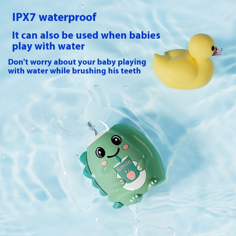 Children's Cartoon Little Dinosaur Soft Bristle Electric Toothbrush