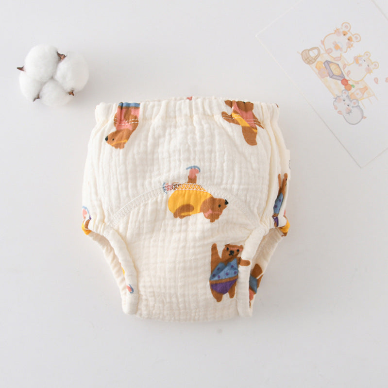 Gauze Cotton Baby's Ring Urine Training Pants Pure Diaper Pants