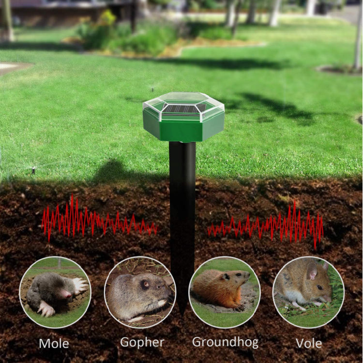 New Outdoor Hexagonal Solar Ultrasonic Mouse Expeller