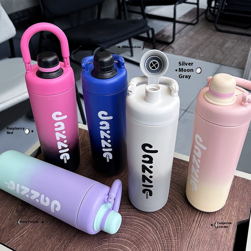Household Stainless Steel Insulated Bottle With Anti Drop And Large Capacity