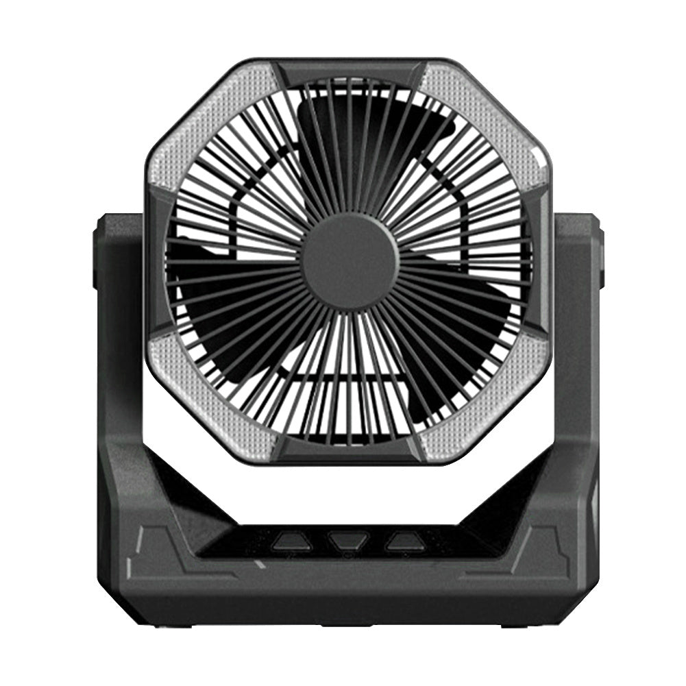 8000mAh Telescopic Wireless Electric Fan Outdoor Camping Fan USB Charging Portable Emergency Power Bank 4-speed Camping Supplies