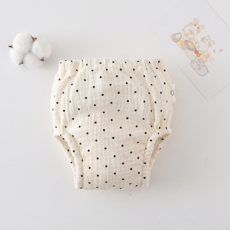 Gauze Cotton Baby's Ring Urine Training Pants Pure Diaper Pants