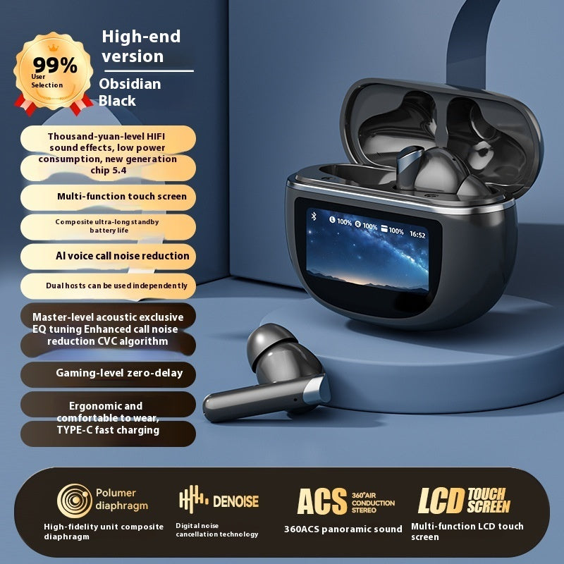 Smart Screen Free Language Bluetooth Noise Reduction Headset