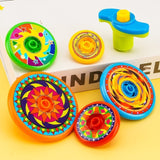 Jenga Gyro Toy Light Rotating Five-layer Interactive Toy