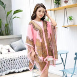 Summer Long-sleeve Women's Cycling Sunscreen Scarf Beach Scarf