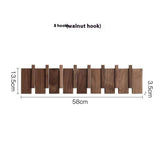 Solid Wood Simplicity Keys Clothes Hook Wall Home Door Hallway Hanger Punch-free