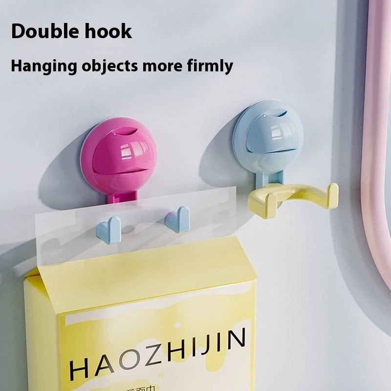 Dopamine Ball Double-headed Hook Household Punch-free Suction Cup