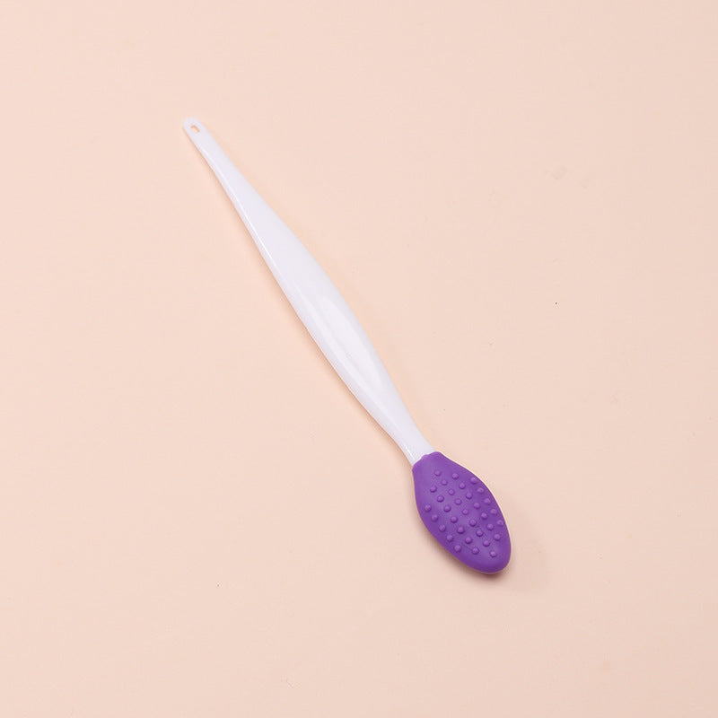 Dual Sided Nose & Lip Cleansing Brush Silicone Scrubber For Blackheads & Dark Lips. 4 Colors. Gentle Exfoliation.