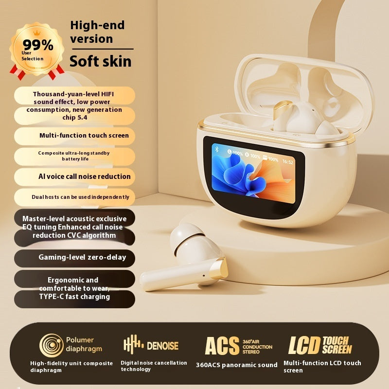 Smart Screen Free Language Bluetooth Noise Reduction Headset