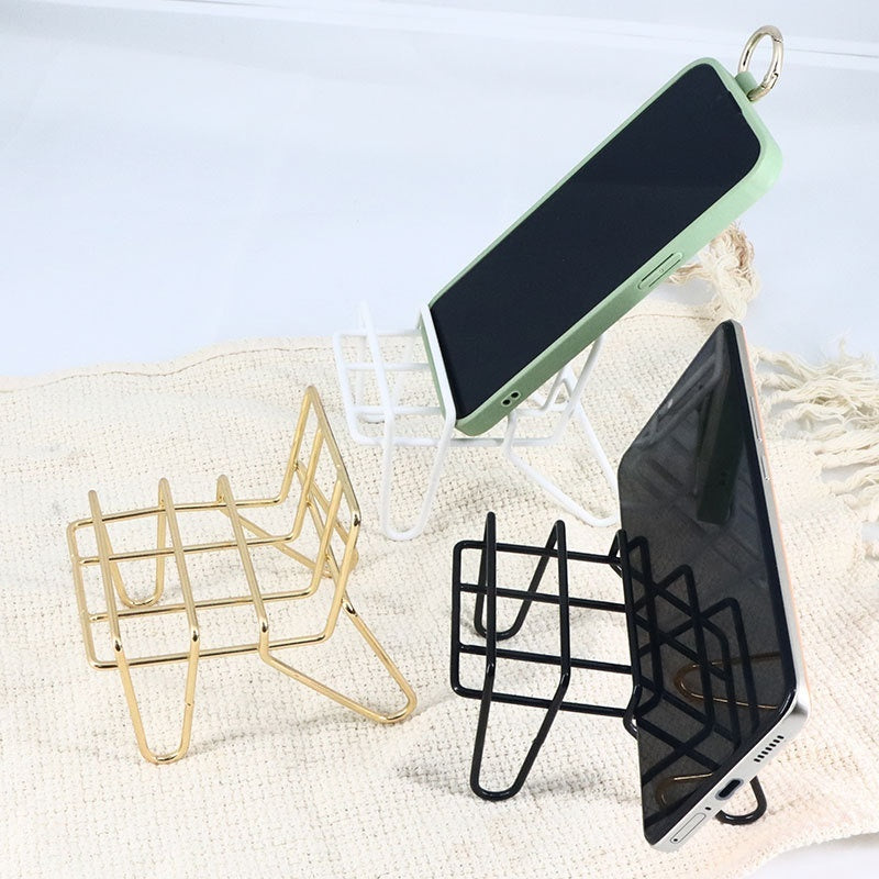 Simple Desktop Creative Mobile Phone Iron Bracket