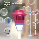 Cross-border Automatic Rose Sunflower Street Lamp Bubble Machine