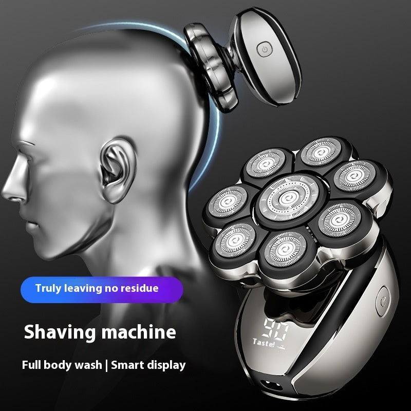 Magnetic Digital Display Eight-knife Head Electric Shaver Head Hair Clipper Rechargeable