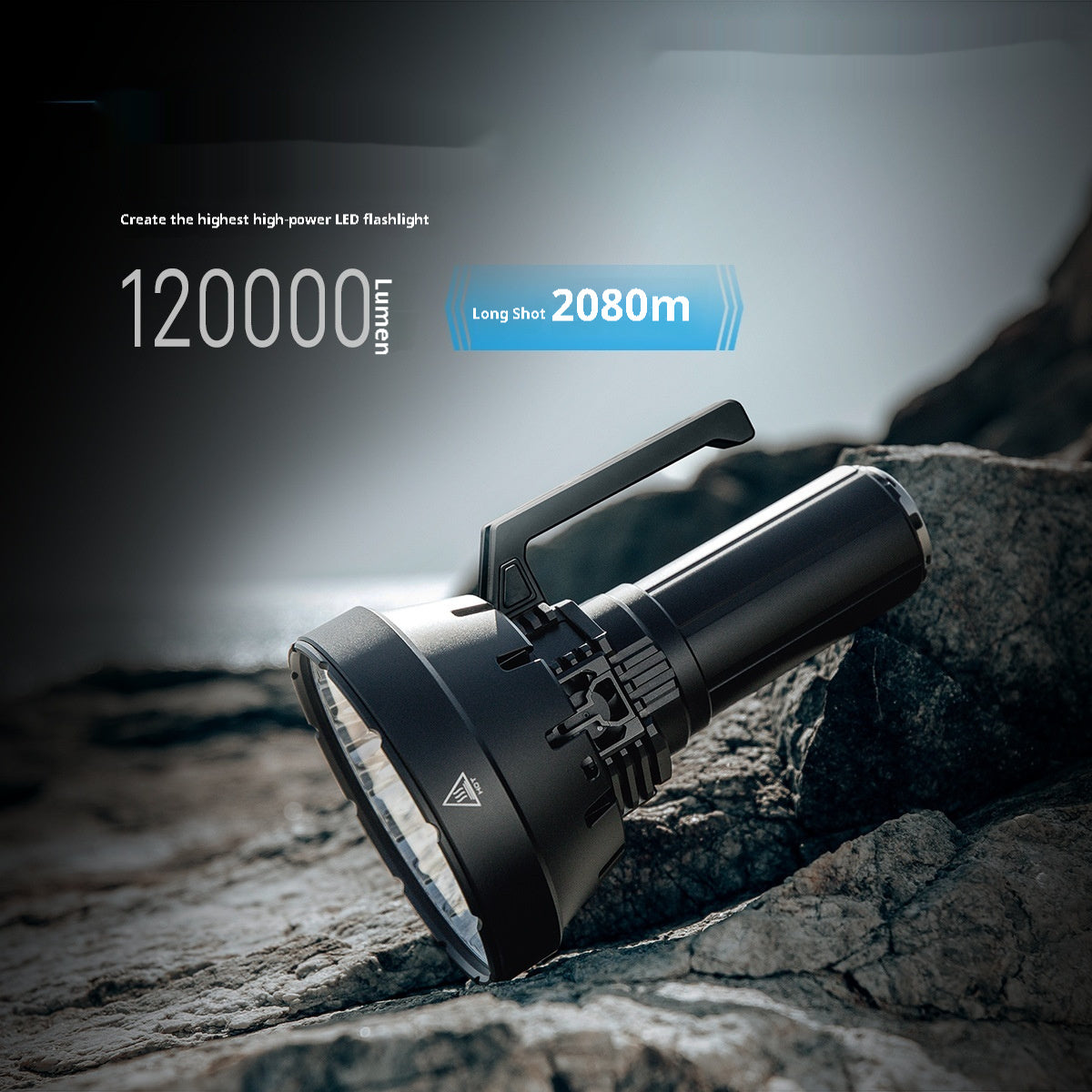 Outdoor Portable Flashlight Long Shot 2km