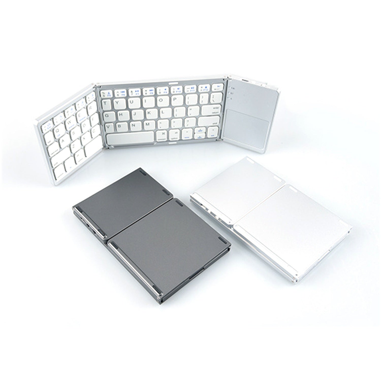 Mini Tri-fold Bluetooth Keyboard Portable Thin Touch